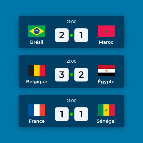 Step 1: Match après match